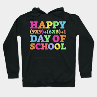 Math Formula 100 Days Of School Teacher 100Th Day Kids Hoodie